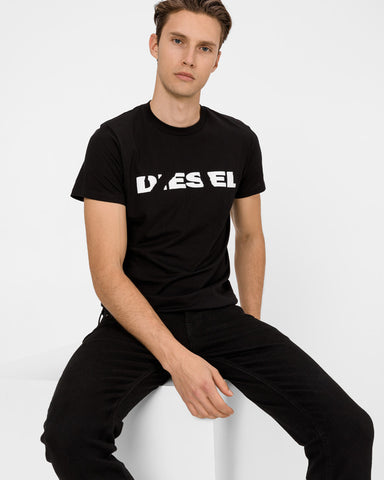 Diesel Men's TDiegoBrok Tshirt 38 inch Black