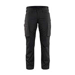 Blaklader 715918459900C36 Ladies Service Trousers, Size 28/32, Black