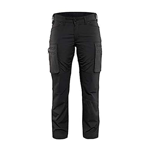 Blaklader 715918459900C36 Ladies Service Trousers, Size 28/32, Black