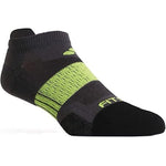 Fitsok NP7 Mid-weight Tab Sock, Gray/Lime, Small