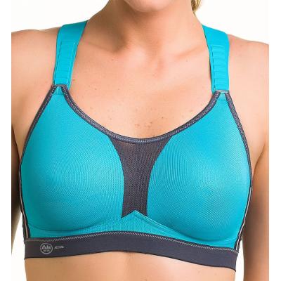 Anita Women's Dynamix Star Maximum Support Sport Bra, Peacock Anthracite, 40B