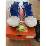 Nike Zoom D White/Back- Racer Blue Mens 12.5 Wmns 14