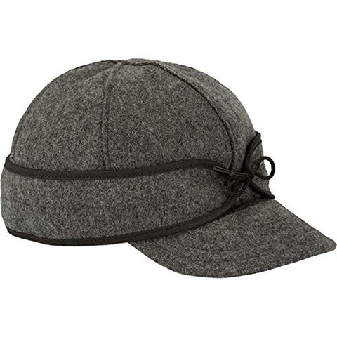 Stormy Kromer Original Kromer Cap - Winter Wool Hat with Earflap Charcoal