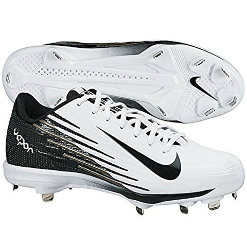 Nike Men's Lunar Vapor Pro Metal Cleats 13 US White/Black/Black