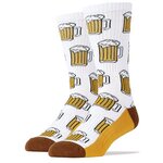 Oooh Yeah Men's Athletic Socks Collection (Beer Me! White)