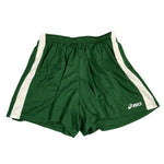 ASICS Womens Medley Running Shorts with Liner Green/White Size Medium