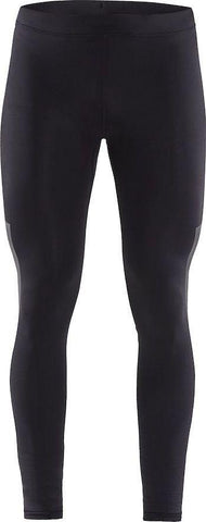 Craft Men's Lumen Urban Run Reflective Running Tights, Black/Silver, XX-Large