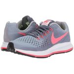 Nike Girl Kid Zoom Pegasus 34 Running Shoe - 3.5 M / Provence Purple / Solar Red / Light Carbon