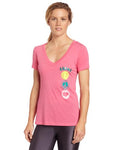 Asics Women's Tennis Peace Love Tee, X-Large, Pink Glow