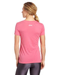 Asics Women's Tennis Peace Love Tee, X-Large, Pink Glow