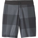 PrAna Men's Board Shorts Charcoal - Charcoal Buffalo Plaid Saxton 9'' Shorts 32