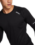 2XU Men's XVENT G2 L/S Top Black/Silver Reflective XL