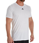 Adidas Men's Go To Performance Short Sleeve Shirt White Large