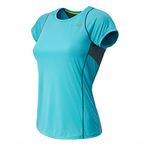 New Balance Women's Accelerate Short Sleeve, Mulberry, Medium