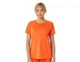 ASICS Women's Reflective Tee, Orange Peel, Small