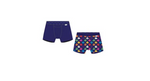 Happy Socks 2-Pack Thumbs Up Boxer Briefs Dark Blue L