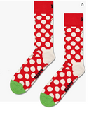 Happy Socks Big Dot Snowman Sock Medium Red 12-24M