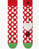 Happy Socks Big Dot Snowman Sock Medium Red 12-24M