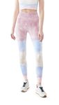 Spiritual Gangster Women's Love Sculpt Leggings, Seashell Tie Dye, Pink, Print, XS-S