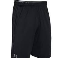 Under Armour mens Raid 10-inch Workout Gym Shorts , Black (001)/Graphite , Small