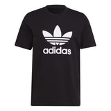 adidas Originals unisex-youth Trefoil Tee Black/White Medium