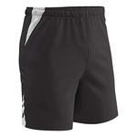 Champro Standard Soccer Shorts, Black, White, Adult Small