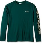 Columbia Men’s PFG Terminal Tackle Long Sleeve Tee - Big , Wildwood Green/Fossil, Large