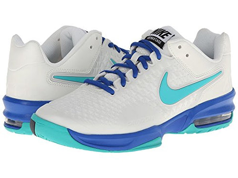Nike Air Max Cage Women's Tennis Shoe white/blue/green 12 M