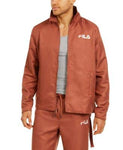 Fila Men's Orbit Woven Jacket Mahogany/Cement/Chili XL