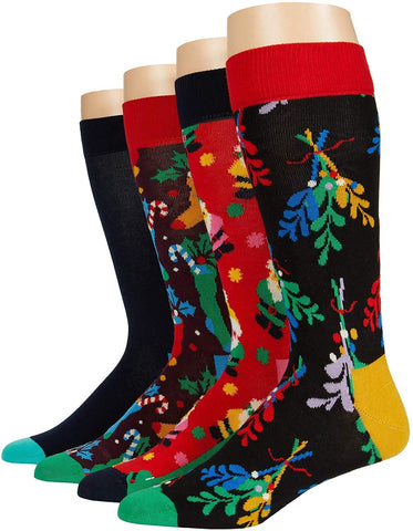 Happy Socks Men's 12-Pack 12 Days Of Holiday Socks Gift Set 112 Days Of Holidays 10-13