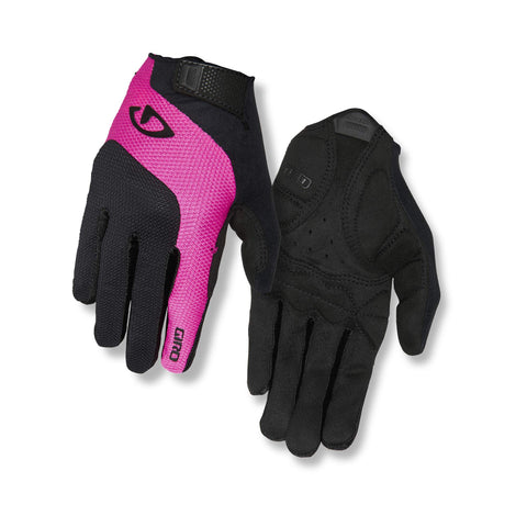 Giro Tessa Gel LF Womens Road Cycling Gloves - Black/Pink (2023), X-Large