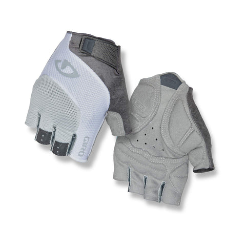 Giro Tessa Gel Womens Road Cycling Gloves - Grey/White (2022), Large