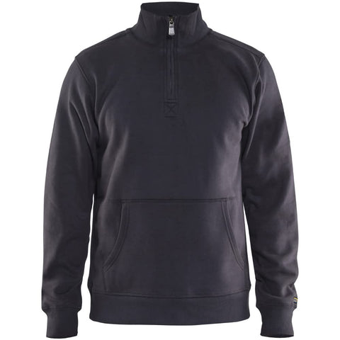 Blaklader 3655 Half Zip Sweatshirt Small Dark Grey, Antrasit