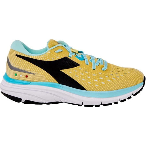 Diadora Women's Mythos Blushield 6 Running Shoes Goldfinch/Blue Tint 7.5 B