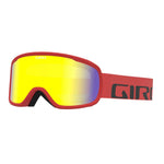 Giro Cruz Adult Snow Goggle - Red Wordmark Strap with Yellow Boost Lens