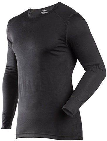 ColdPruf Men&#39;s Classic Base Layer Long Sleeve Crew Neck Top, Black, Large