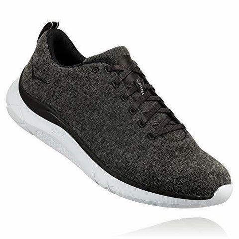 HOKA Women's Hupana Wool Road Running Shoes in Neutral Grey/White, Size 7.5