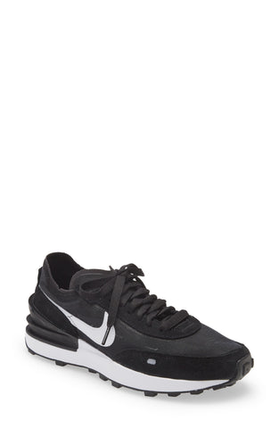 Nike Women's Waffle One Casual Shoes in Black/Black Size 9.5 Suede