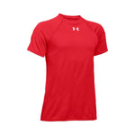 Under Armour Boys’ UA Locker Short Sleeve Youth X-Small Red