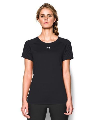 Under Armour Women's Locker Short Sleeve Shirt Black Size Small