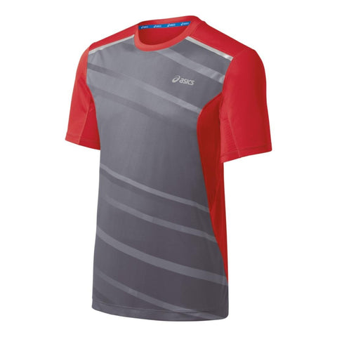 ASICS Men's Gradient Short Sleeve, True Red, XX-Large