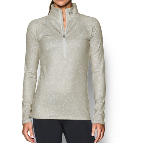 Under Armour Women's UA CGI Evo 1/2 Zip, Black (001)/Glacier Gray, X-Large