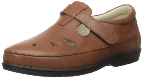 Propet Women's Ladybug Flat Loafer, Chestnut, 7 Narrow