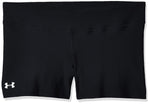 Under Armour Womens On The Court 4" Shorts,Black (001)/White, Small