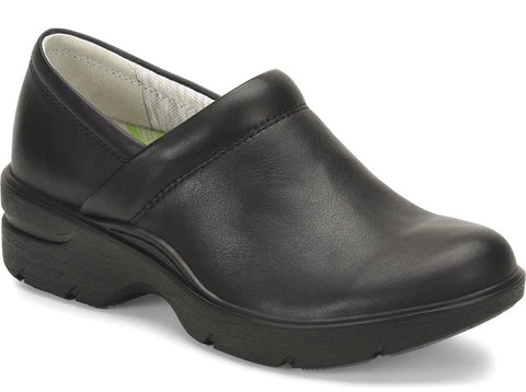 Nurse Mates Women's Indya Black Leatherhealth-Care-and-Food-Service-Shoes 8 B(M) US