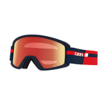 Giro Semi Ski Goggles - Snowboard Goggles for Men, Women & Youth - Red Midnight Podium Strap with Amber Scarlet/Yellow Lenses