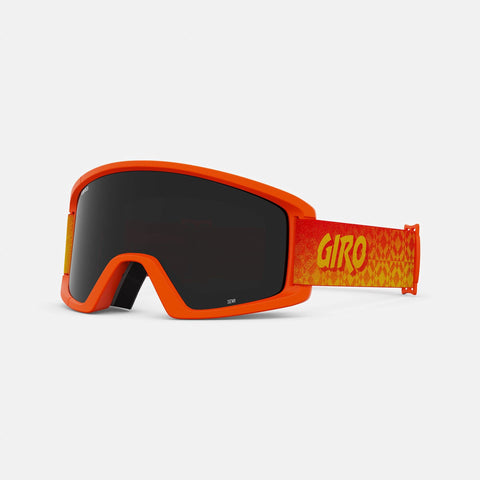 Giro Semi Adult Snow Goggle - Orange Cover Up Strap with Ultra Black/Yellow Boost Lenses