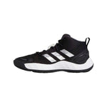 Adidas Unisex Exhibit A Mid Basketball Shoe Core Black/Silver Metallic/Team Dark Grey 12
