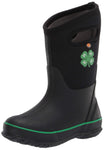 Bogs Classic High Waterproof Insulated Rubber Neoprene Rain Boot, 4h-Black, 12 US Unisex Littl