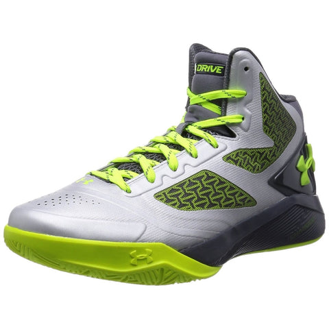 Under Armour Men's Ua ClutchFit Drive Ii (4 D(M) US, Metallic Silver/Graphite/High-vis Yellow)